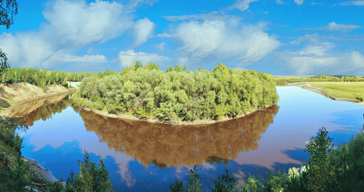 Река Тара, Омская область